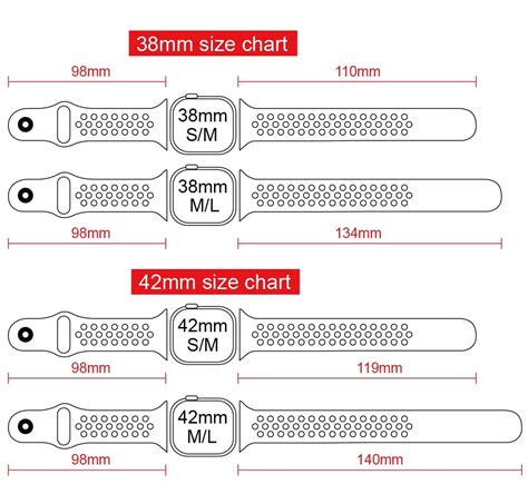 apple watch 3 band size.